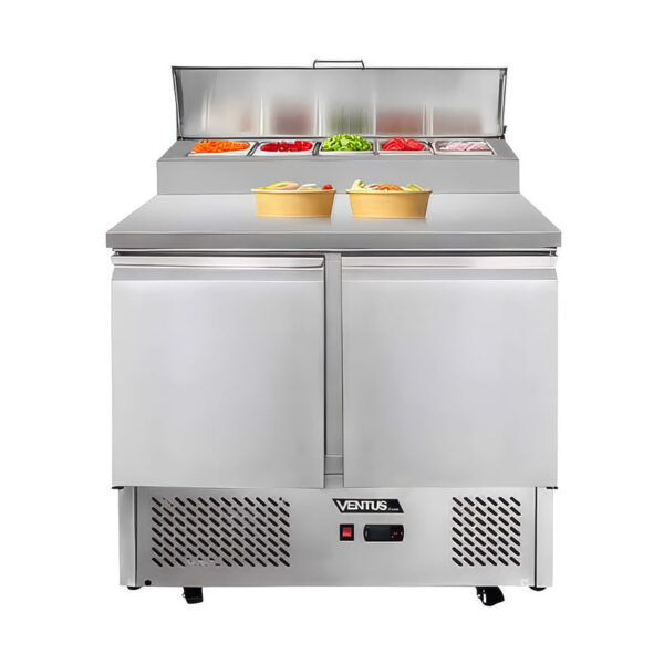 Mesa ensaladera acerada VMRSL-370